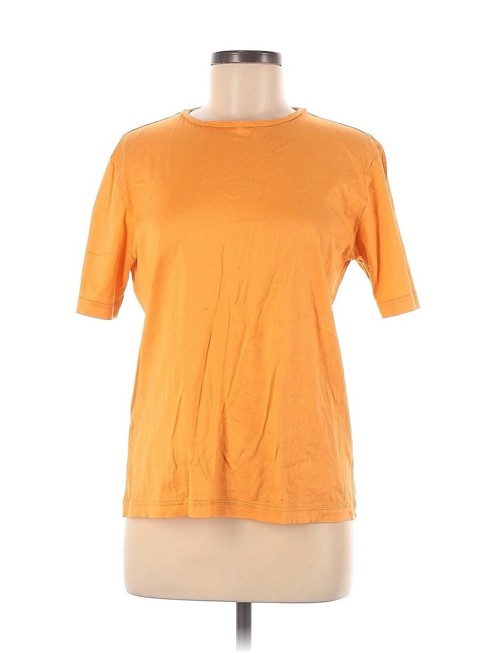 PAL ZILERI VINTAGE Cotton Knit SHIRT TEE MENS ORANGE Yellow M